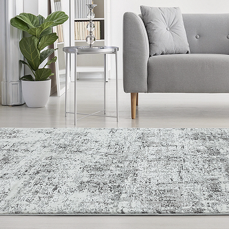 Orion Rug OR05 Abstract Silver