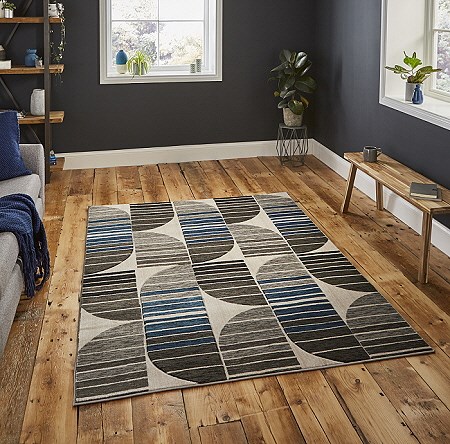 Pembroke Rugs HB33 Grey Blue