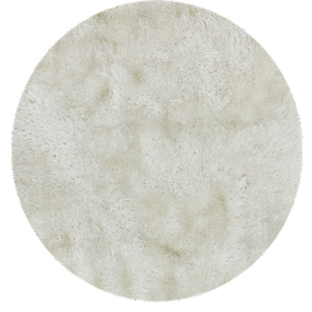 Plush Round Rugs White