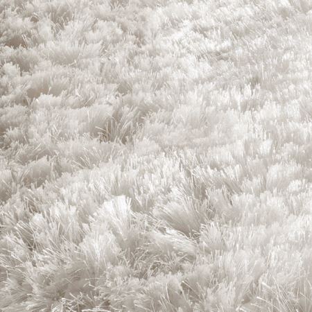 Plush Round Rugs White