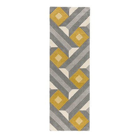 Reef Runner Motif Ochre Grey RF01