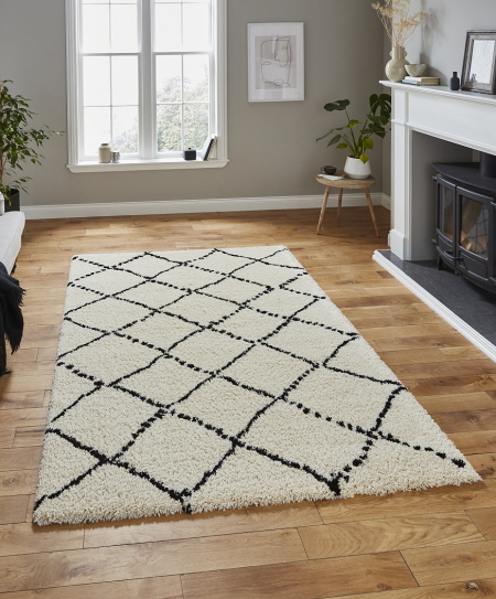 Royal Nomadic 5413 Rugs Ivory Black