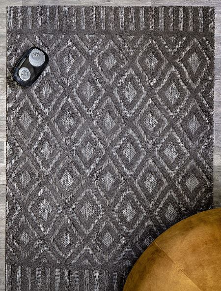 Salta Rug SA02 Charcoal Diamond