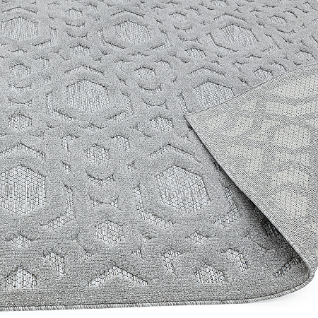 Salta Rug SA03 Silver Geometric