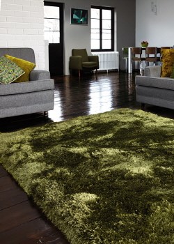 Gy Rugs Fluffy Thick Pile, Green And Brown Rugs Uk