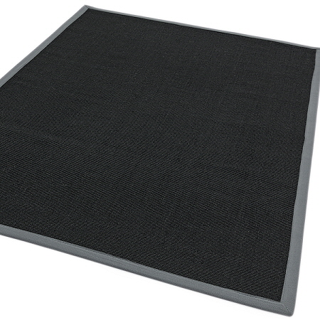 Sisal Rugs Black/Grey Border