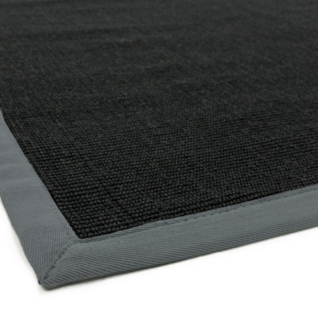 Sisal Rugs Black/Grey Border