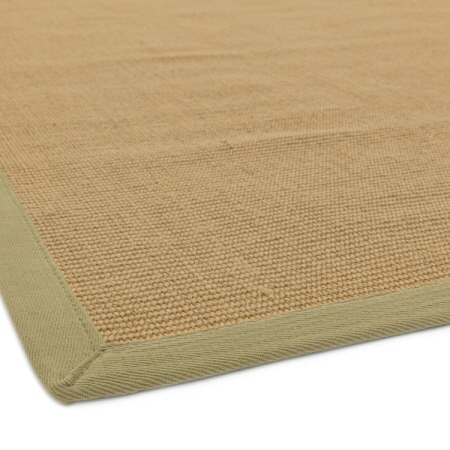 Sisal Rugs Natural/Green Border