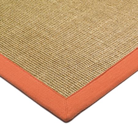 Sisal Rugs Natural/Orange Border