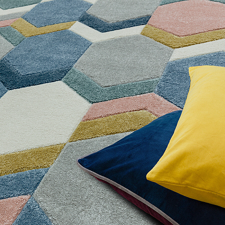 Sketch Rug SK10 Hexagon Multi