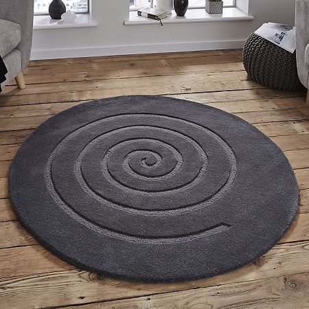 Spiral Rug Grey