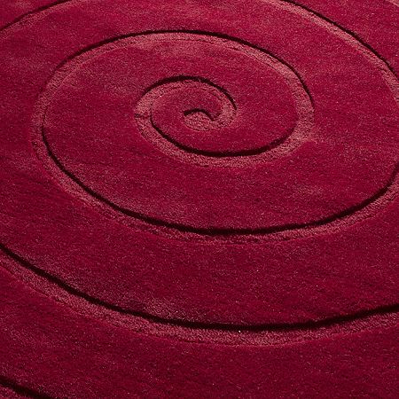 Spiral Rug Red