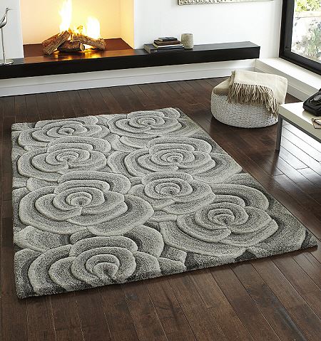 Valentine Rugs Grey Rose